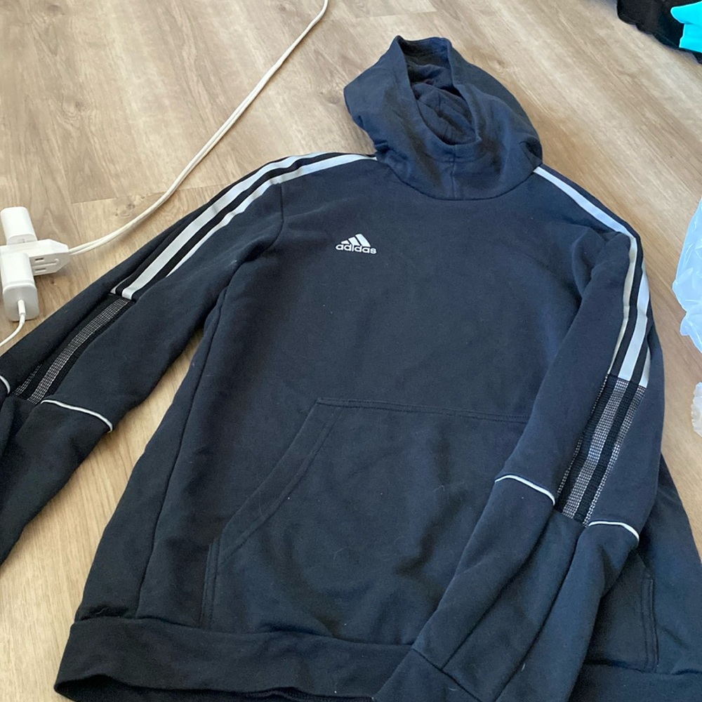 Women black adidas hoodie